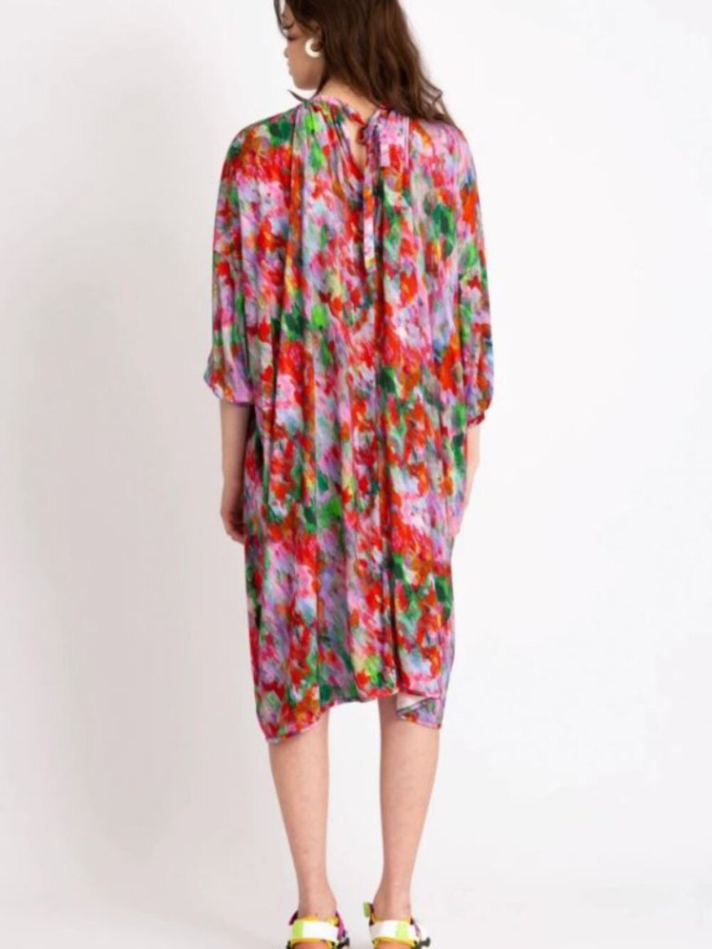 NWOT Henrik Vibskov Knit Jersey Tie Back Oversize Dress Size XS / S